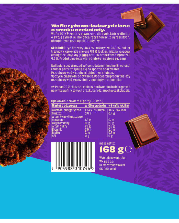 DZIK® CORN WAFFLES 120g – zdjęcie 8