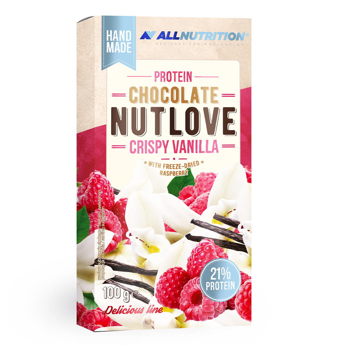 ALLNUTRITION PROTEIN CHOCOLATE NUTLOVE CRISPY VANILLA 100 g