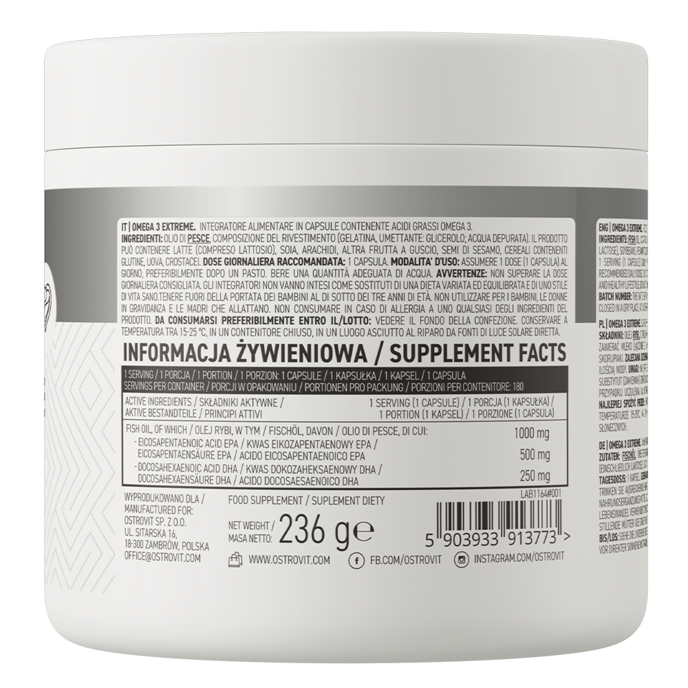 OstroVit Omega 3 Extreme 180 cap