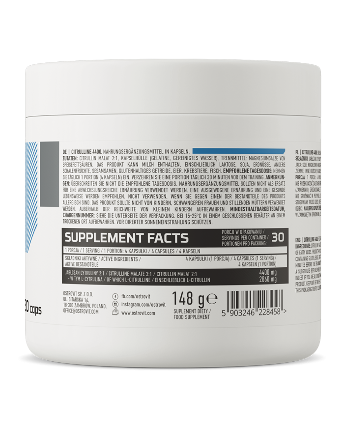 Citrulline 4400 mg 120 caps – zdjęcie 2