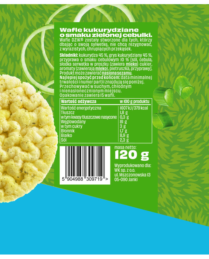 DZIK® CORN WAFFLES 120g – zdjęcie 2