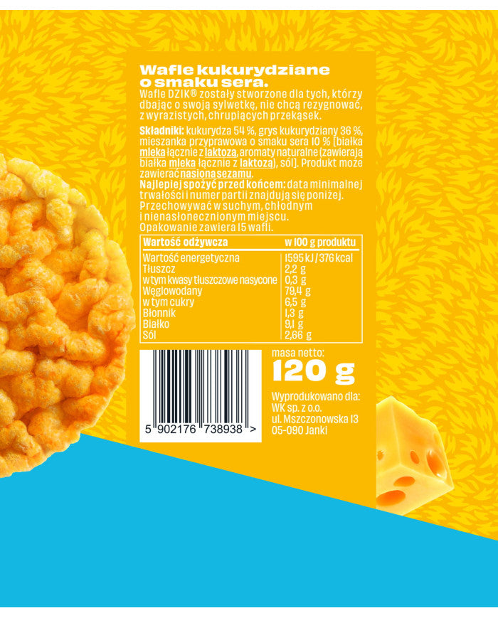 DZIK® CORN WAFFLES 120g – zdjęcie 4