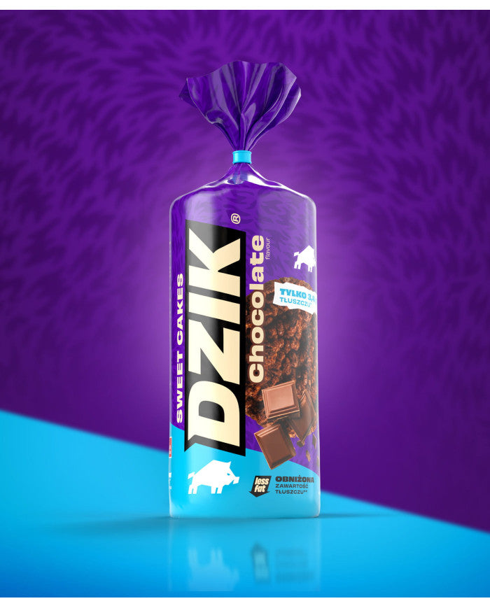 DZIK® CORN WAFFLES 120g CHOCOLATE