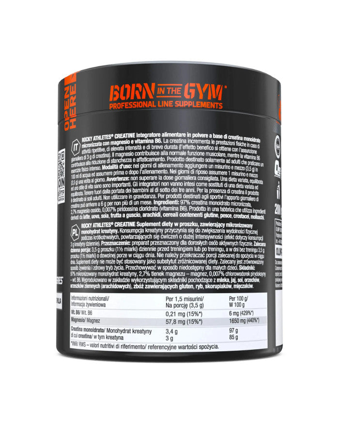 Rocky Athletes® Creatine 200g – zdjęcie 3