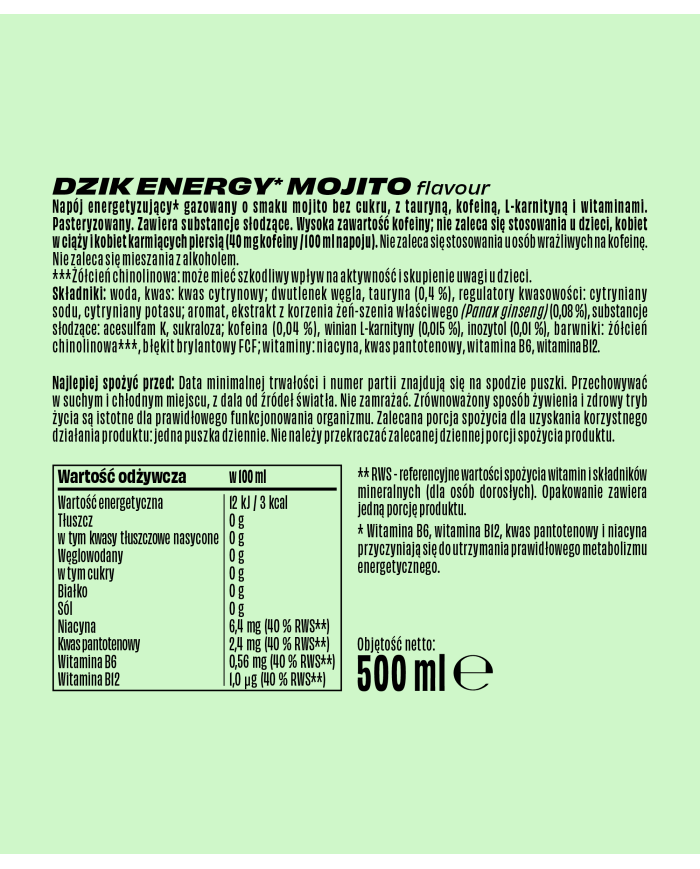 DZIK® ENERGY 500ml – zdjęcie 17
