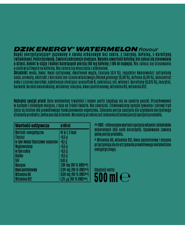 DZIK® ENERGY 500ml – zdjęcie 21