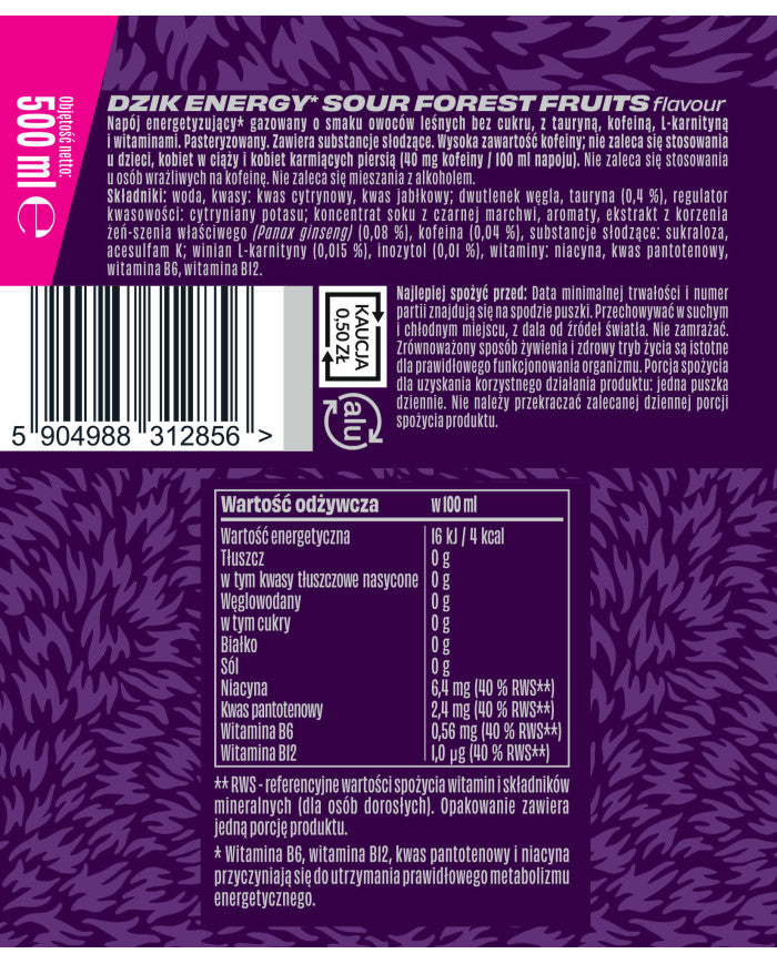 DZIK® ENERGY 500ml – zdjęcie 23