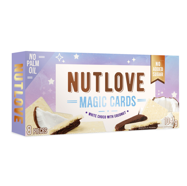 ALLNUTRITION NUTLOVE MAGIC CARDS WHITE CHOCO WITH COCONUT 104g