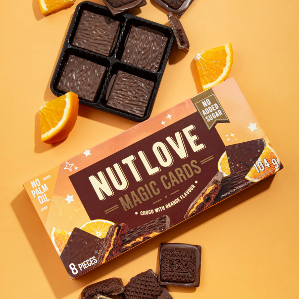 ALLNUTRITION NUTLOVE MAGIC CARDS CHOCO WITH ORANGE 104g