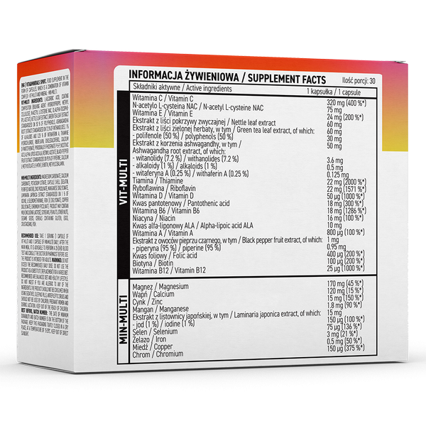 OstroVit VITA&MINERALS Sport 60 caps
