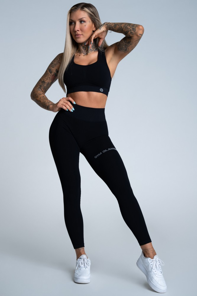 Leginsy push up deep black