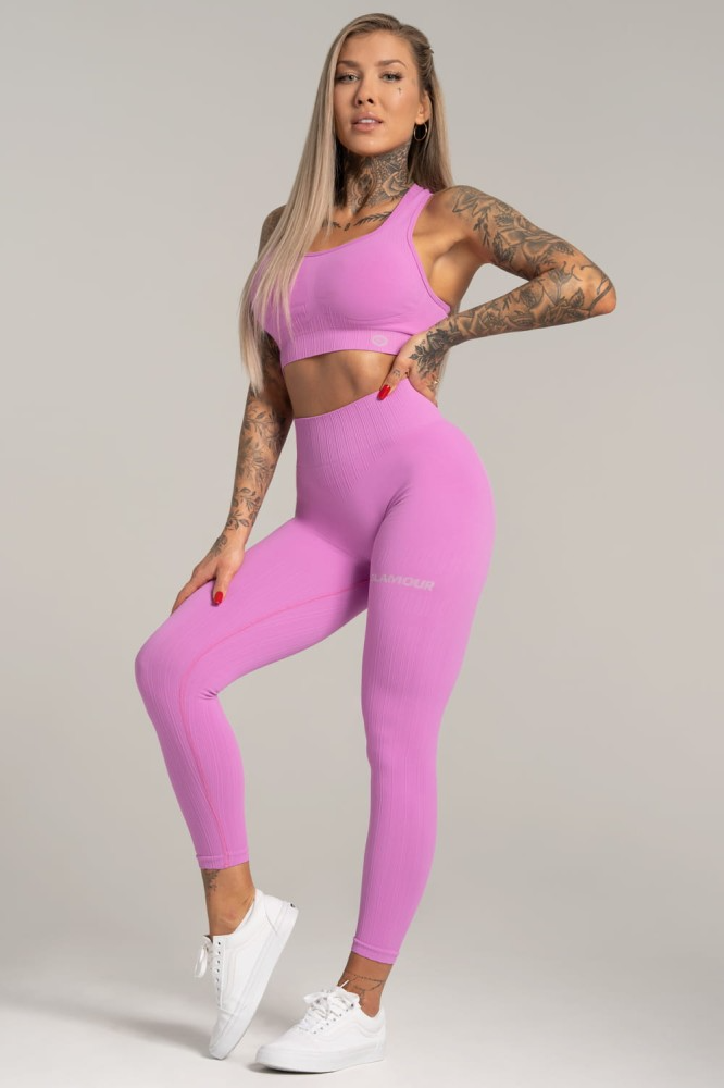 Leginsy push up pink
